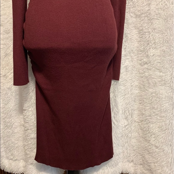 🆕Derek 𝐇𝐞𝐚𝐫𝐭 Rib LongSleeve Maternity Dress - Picture 10 of 16
